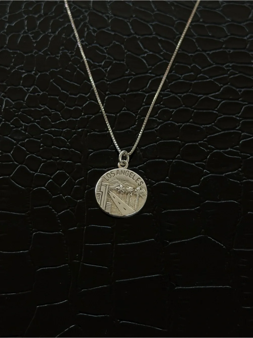 Others Follow Silver Los Angeles Medallion Necklace